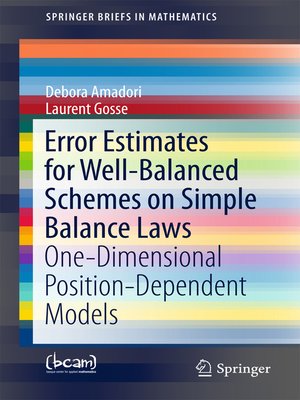 cover image of Error Estimates for Well-Balanced Schemes on Simple Balance Laws